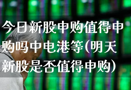 今日新股申购值得申购吗中电港等(明天新股是否值得申购)_https://www.xzdzchf.com_北交所_第1张