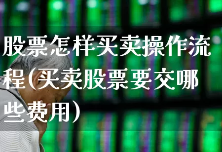 股票怎样买卖操作流程(买卖股票要交哪些费用)_https://www.xzdzchf.com_创业板_第1张