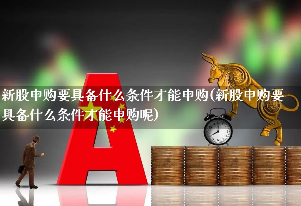 新股申购要具备什么条件才能申购(新股申购要具备什么条件才能申购呢)_https://www.xzdzchf.com_深交所_第1张