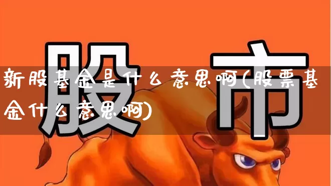 新股基金是什么意思啊(股票基金什么意思啊)_https://www.xzdzchf.com_科创板_第1张